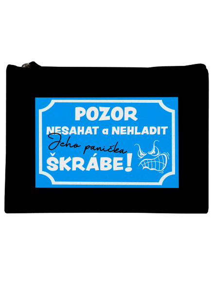 Pozor, nesahat taštička Black