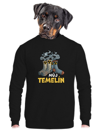unisex mikina bez kapuce