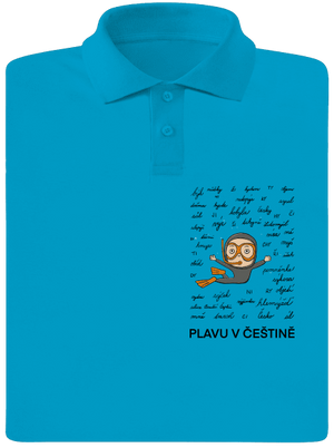 Plavu v češtině pánská polokošile Blue Atol