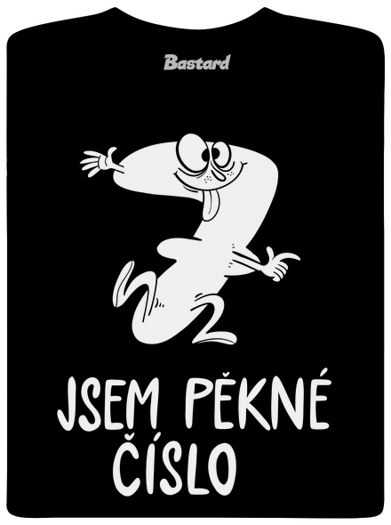Jsem pěkné číslo pánské dlouhý rukáv Black