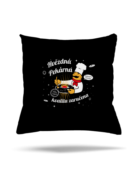 Hvězdná pekárna polštář Black