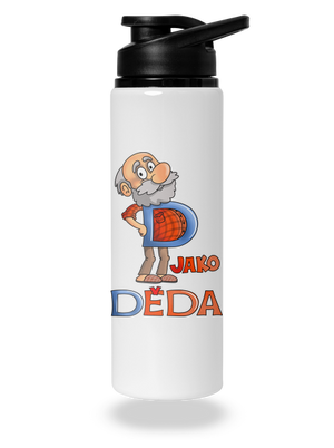 D jako děda lahev na vodu White