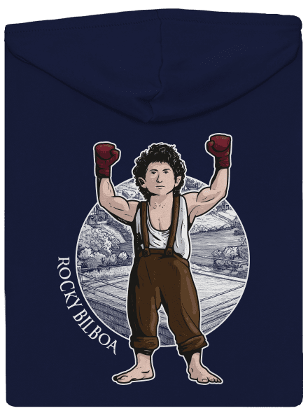 Rocky Bilboa pánská mikina na zip Navy