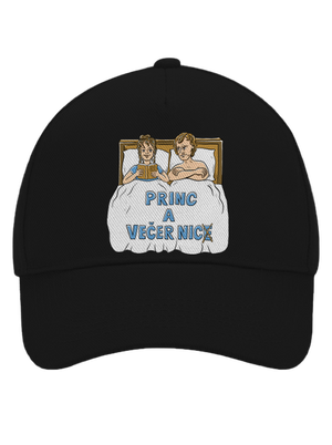 Princ a Večer nic kšiltovka baseballka Black