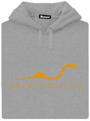 Najdi kočičku pánská mikina klokanka Light Melange