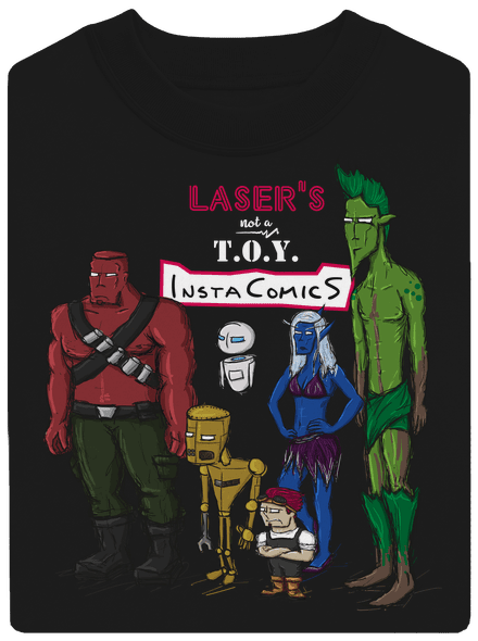 Laser's not a toy unisex mikina bez kapuce Black