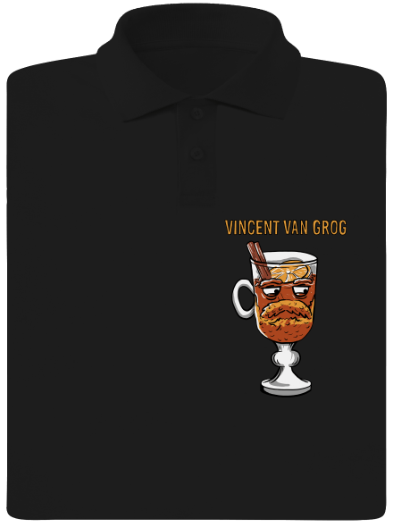 Vincent van Grog pánská polokošile Black