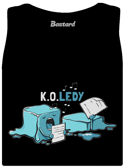 Koledy dámské tílko klasické Black