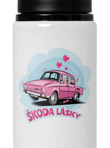 Škoda lásky lahev na vodu White