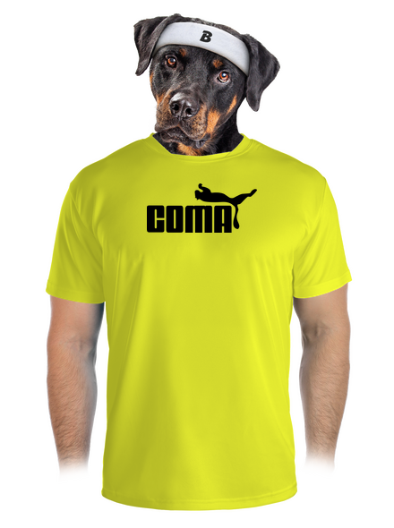 Coma pánské sportovní tričko Neon Yellow