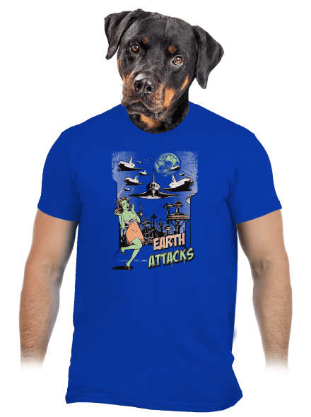 Země útočí pánské tričko Royal Blue