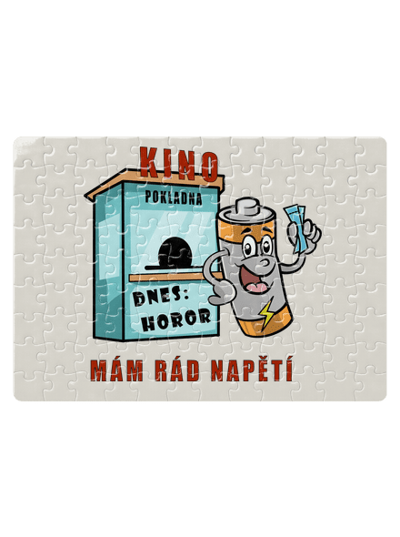 Mám rád napětí puzzle White