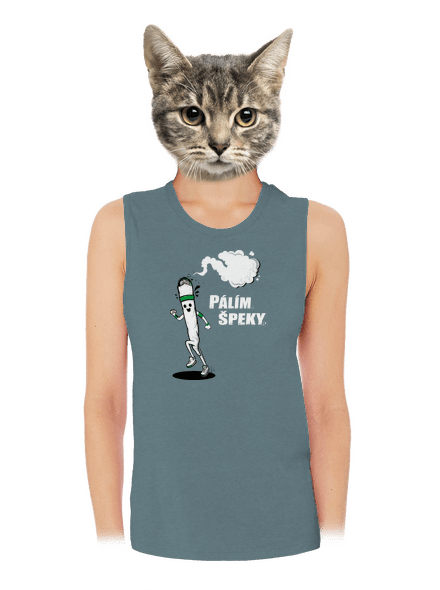 Pálím špeky dámské tílko volné Heather Deep Teal
