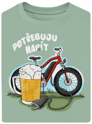 Potřebuju napít unisex tričko oversized Sage