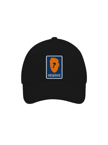 Značka réservé kšiltovka baseballka Black