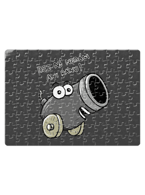 Dělo a koule puzzle White