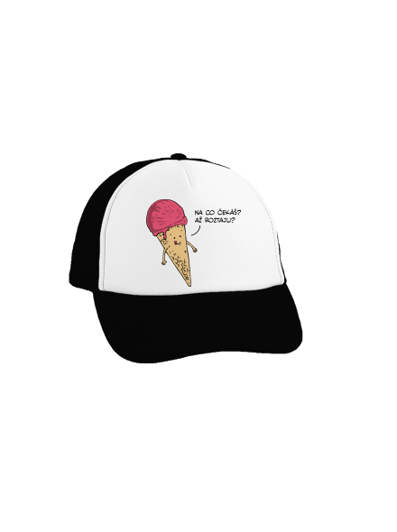 Zmrzlina kšiltovka truckerka Black cap