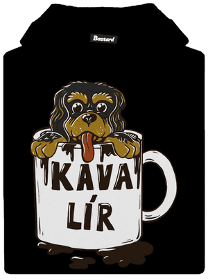 Kávalír dětská mikina klokanka Black