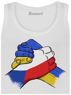 Ukrajina - Podpora dámské tílko klasické White