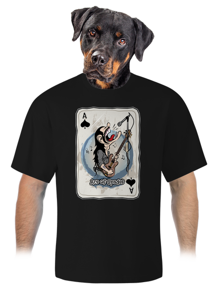 Ace of Spades unisex tričko oversized Black