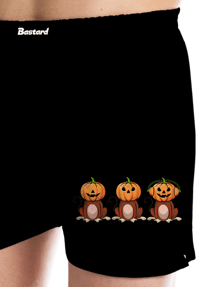 Halloween opičky pánské trenky Black