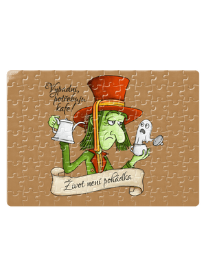 Potřebuju kafe! – Život není pohádka puzzle White