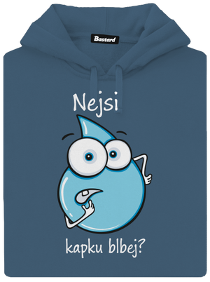 Nejsi kapku blbej dámská mikina klokanka Denim