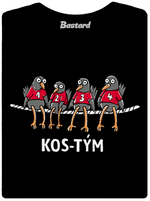 Kos-tým dámské tričko s lemem Black