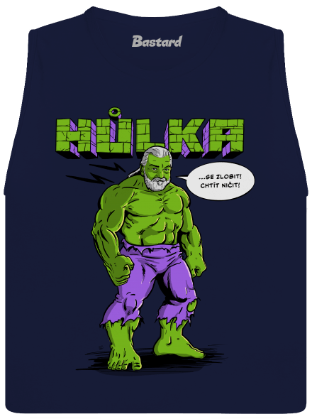 Hůlka dámské tílko volné Navy