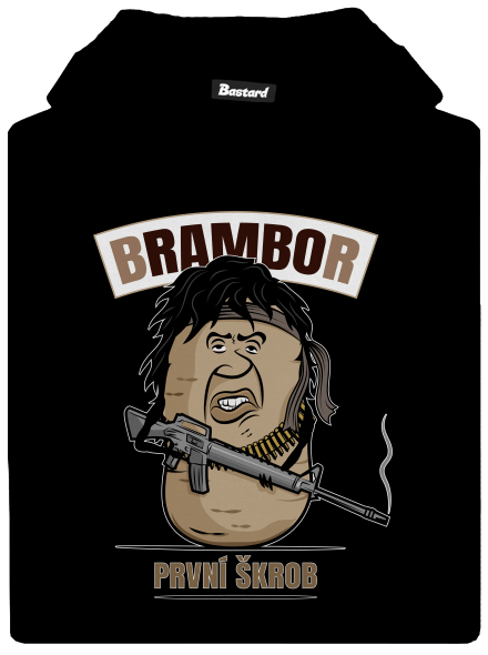 Brambor dětská mikina klokanka Black