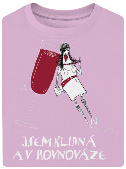 Klidná rovnováha unisex tričko oversized Orchid