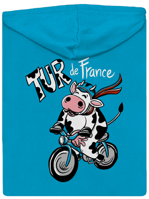 Tur de France dámská mikina na zip Blue Atol