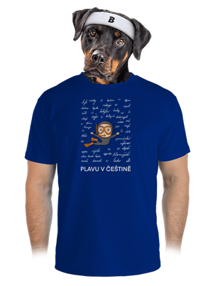 Plavu v češtině pánské sportovní tričko Royal Blue Mal
