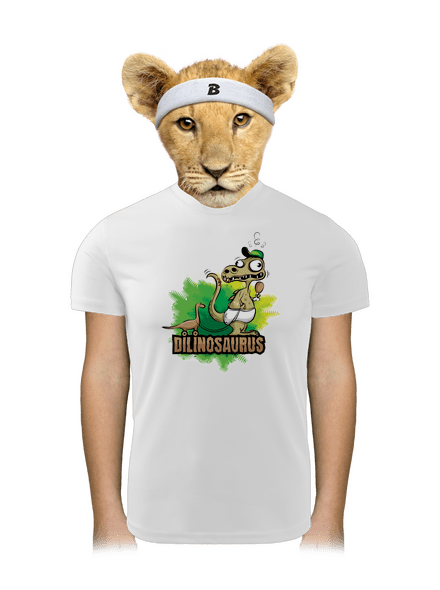 Dilinosaurus dětské sportovní tričko White