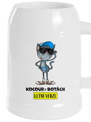 Kocour v botách půllitr White