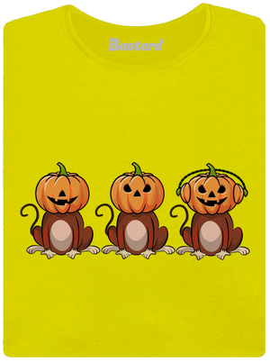 Halloween opičky dámské tričko premium Lemon