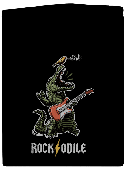 Rockodile pánská mikina na zip Black