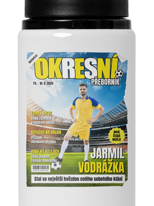 Fotbalová hvězda lahev na vodu White