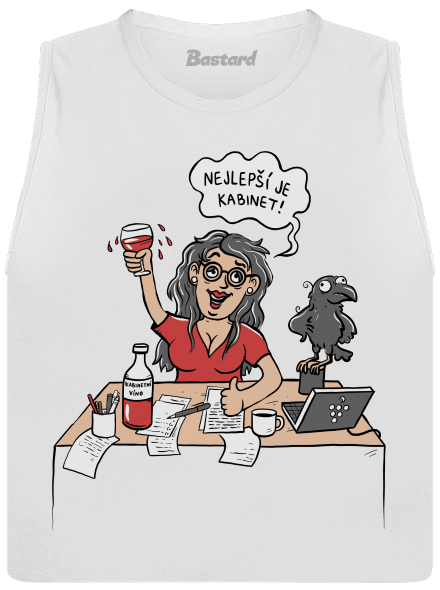 Kabinet dámské tílko volné White