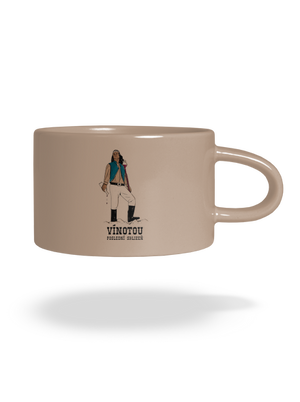 Vínotou hrnek makronka Brown Macaron