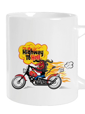 Pekelná jízda velký hrnek White