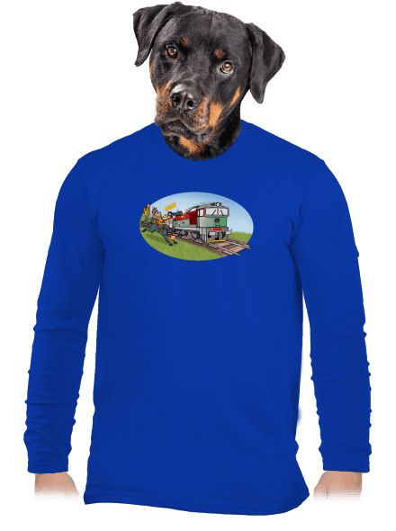 Šotouš na lovu pánské dlouhý rukáv Royal Blue