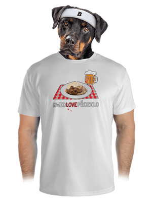 Knedlo vepřo zelo pánské sportovní tričko White