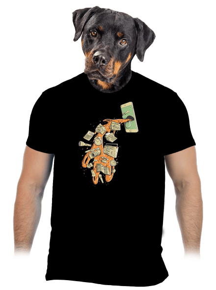 Digitální kocovina pánské tričko Black