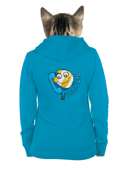 Volejbal dámská mikina na zip Blue Atol