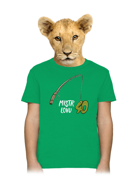 Narozeninový mistr lovu dětské tričko Kelly Green