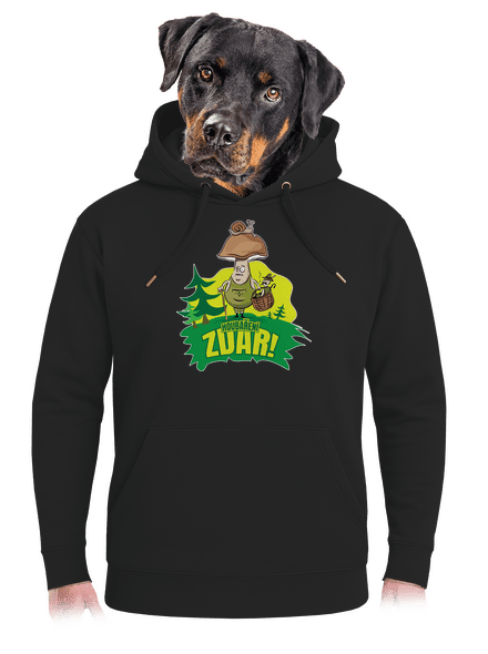 Houbaření zdar unisex mikina premium Dark Black