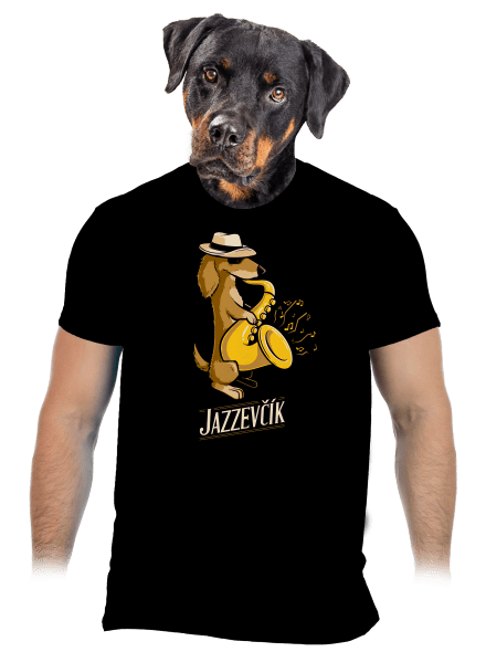 Jazzevčík pánské tričko Black