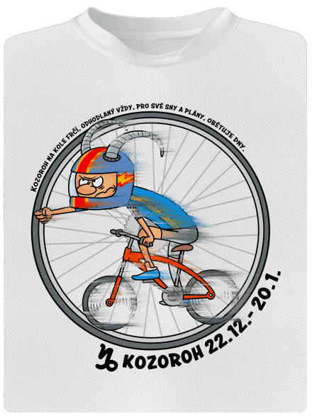Cyklistický horoskop: Kozoroh dětské sportovní tričko White