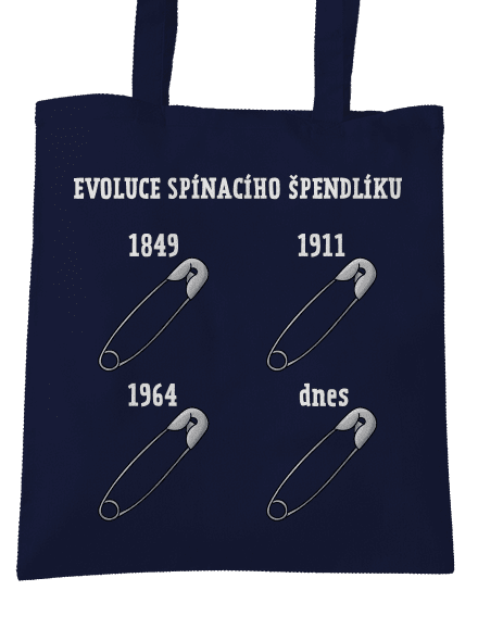 Evoluce spínacího špendlíku taška French Navy